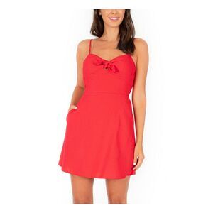 SPEECHLESS Womens Spaghetti Strap Sweetheart Neckline Mini Dress